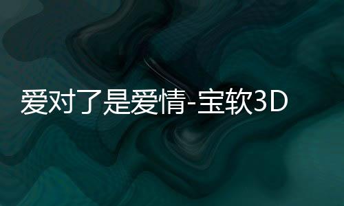 爱对了是爱情-宝软3D主题下载