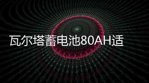 瓦尔塔蓄电池80AH适配沃尔沃S60LXC60奔驰C/E级奥迪A6A4L汽车电瓶下载