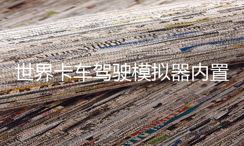世界卡车驾驶模拟器内置修改器皮肤模组下载