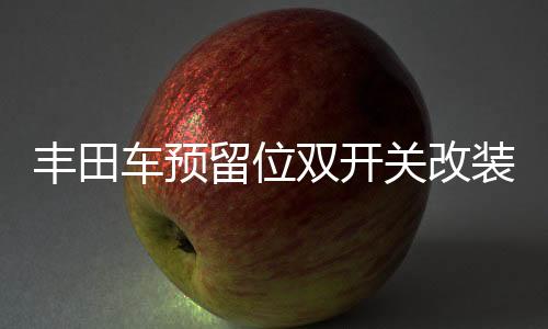 丰田车预留位双开关改装带指示灯开关汽车蓝光LED双按键丰田专用下载