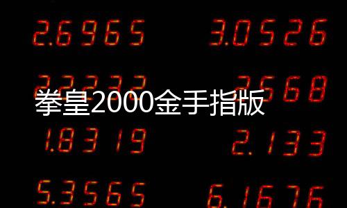拳皇2000金手指版下载