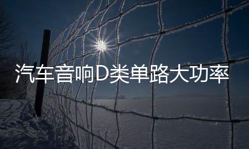 汽车音响D类单路大功率低音炮数字功放可推双12寸低音炮包邮下载