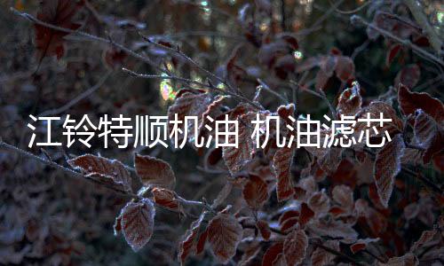 江铃特顺机油 机油滤芯 特顺柴油滤芯 空滤 特顺空气滤芯 三滤下载