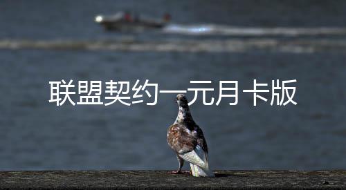 联盟契约一元月卡版下载